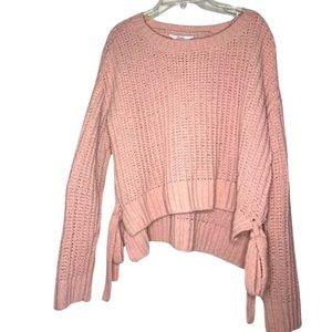 Knitted baby pink sweater